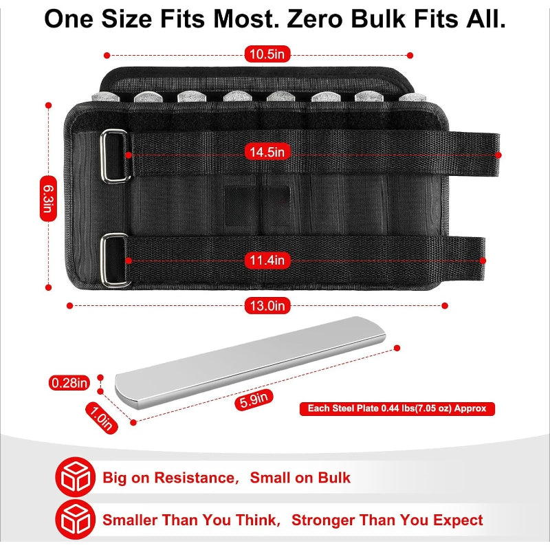 Adjustable Steel Plate Ankle Weights