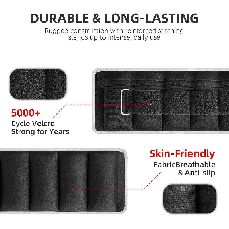 Comfortable Adjustable Workout Ankle Weights