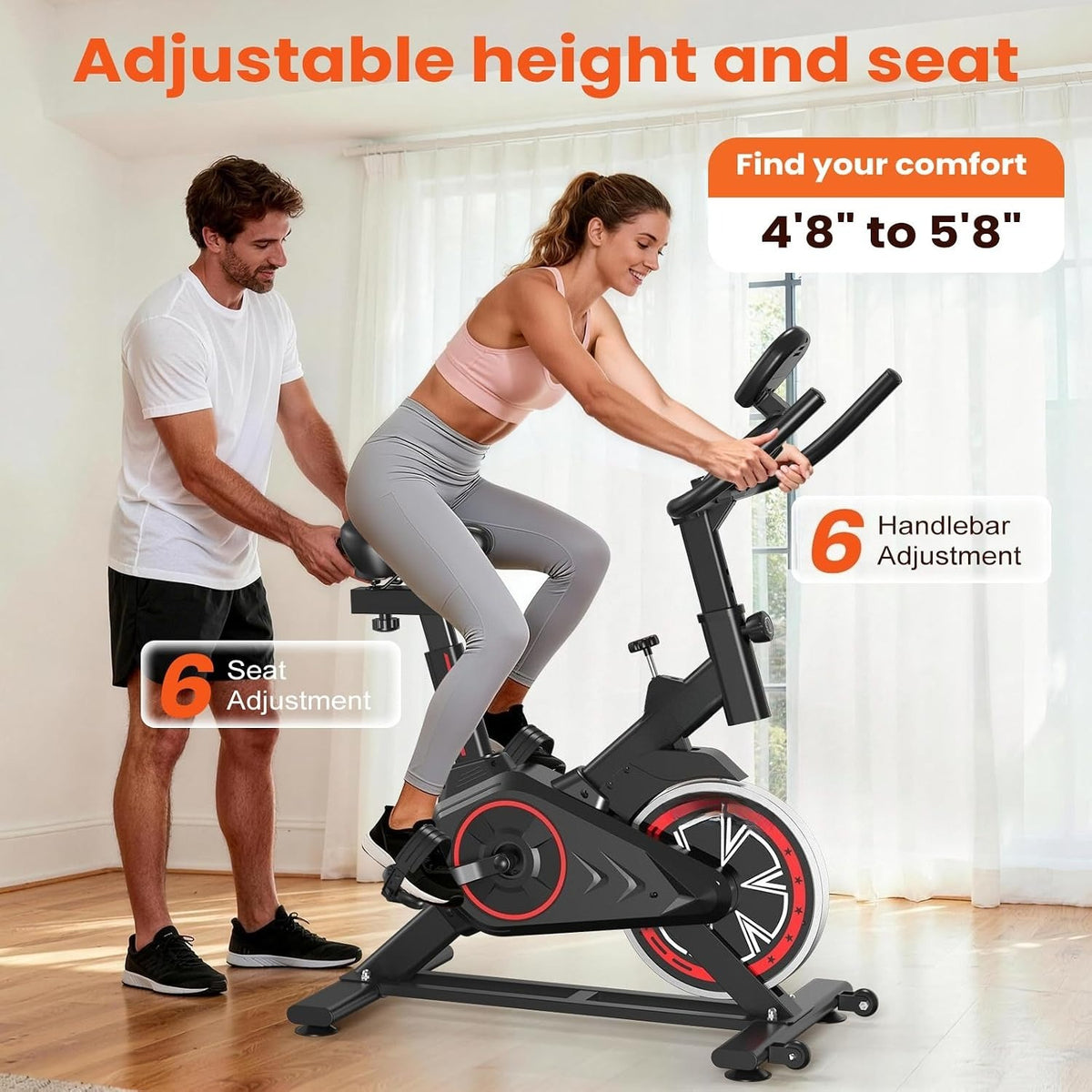 Low Noise Home Indoor Cycling Exercise Bike