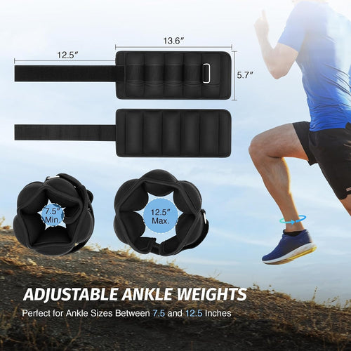 Adjustable Removable Sandbag Ankle Weights