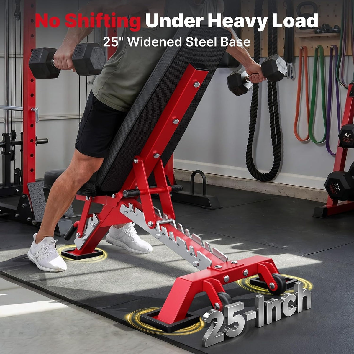 Heavy Commercial Adjustable Gym Weight Bench