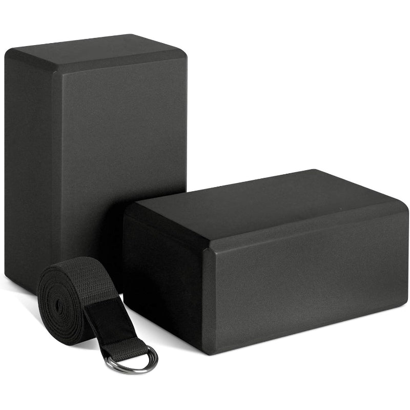 Eco Cork Yoga Block Strap Fitness Set