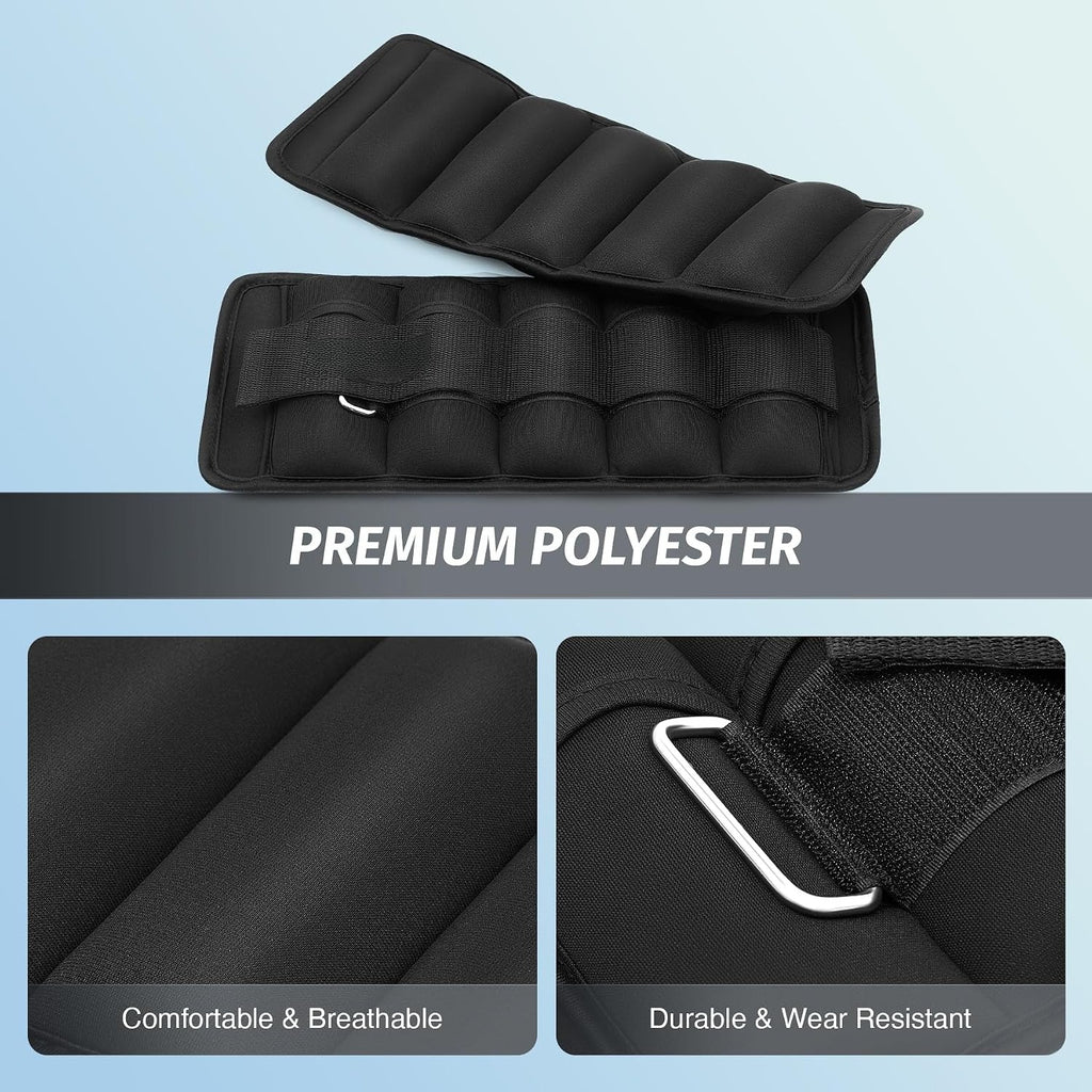 Adjustable Removable Sandbag Ankle Weights