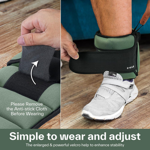 Adjustable Modular Fitness Ankle Weights