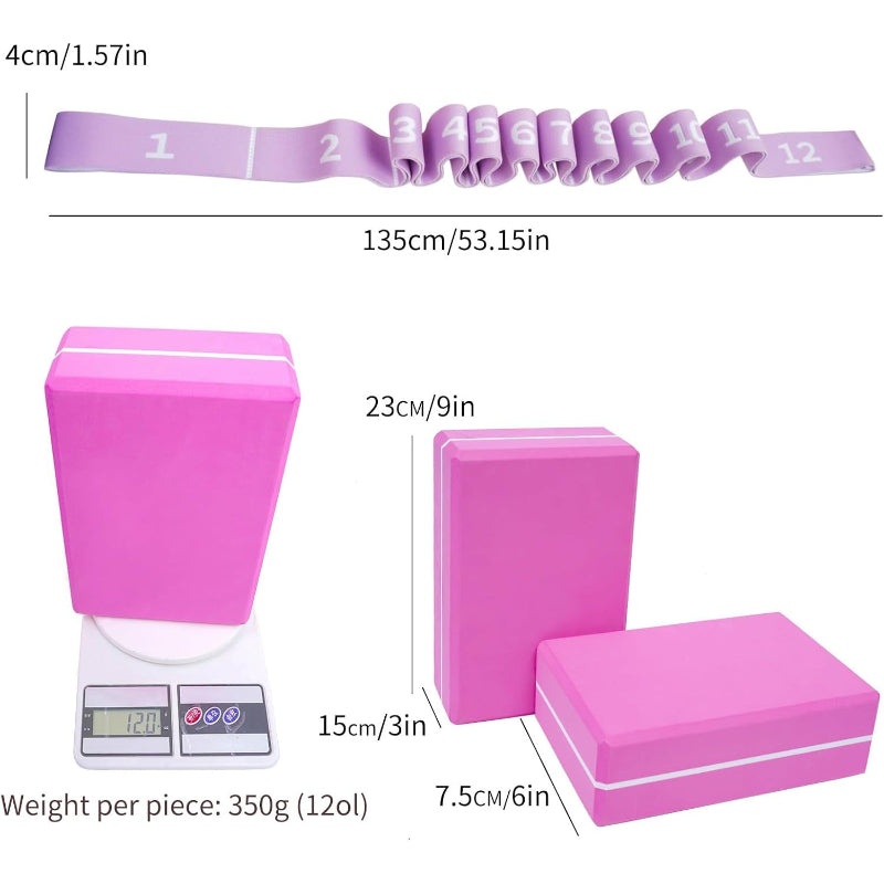 Foam Yoga Blocks Stretch Training Kit