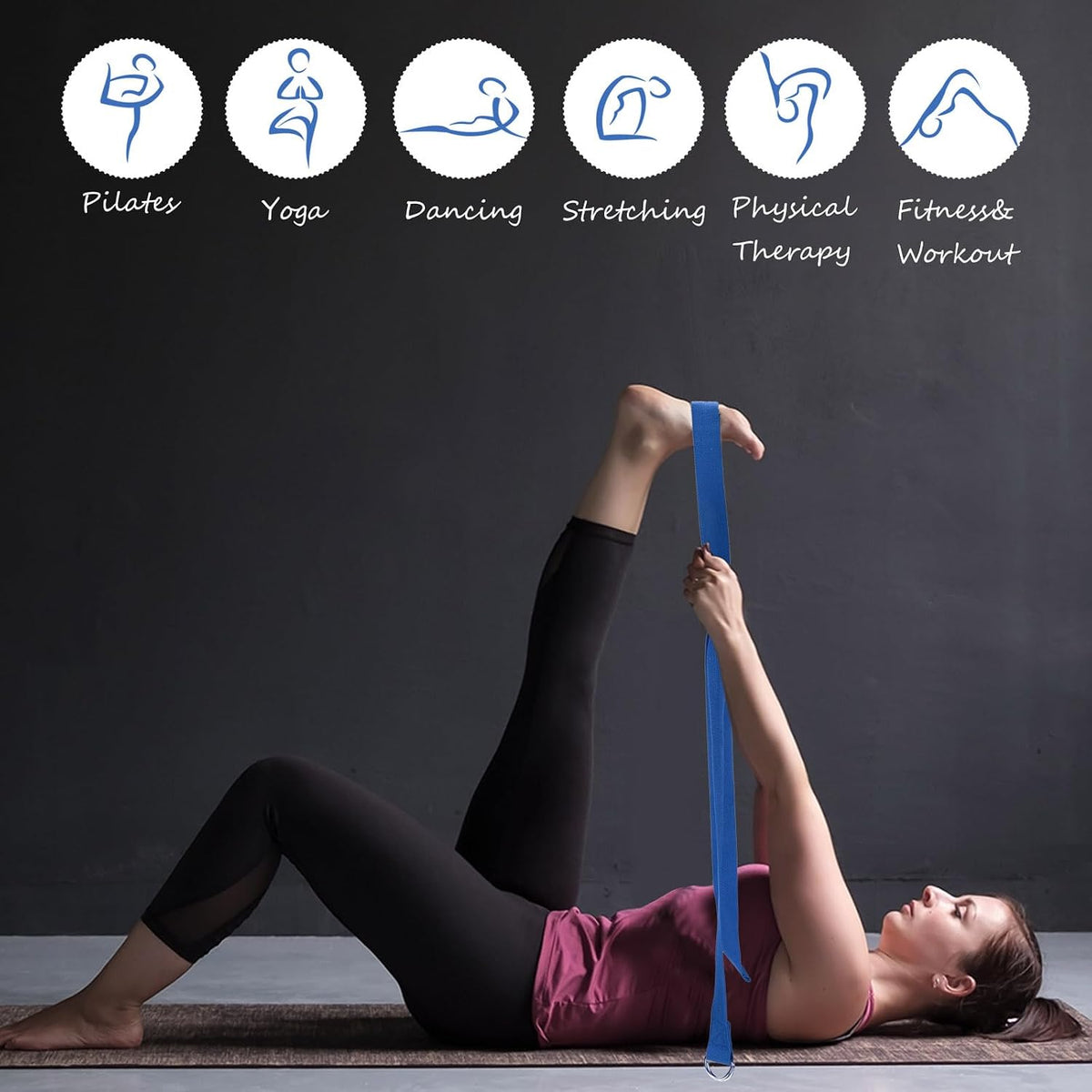 Non Slip EVA Yoga Block Strap Set