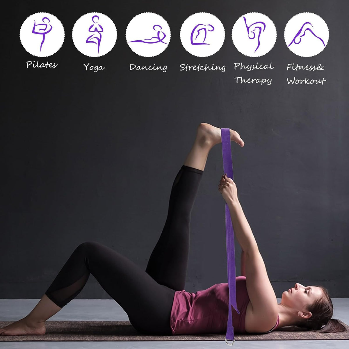EVA Foam Yoga Block Strap Training Set
