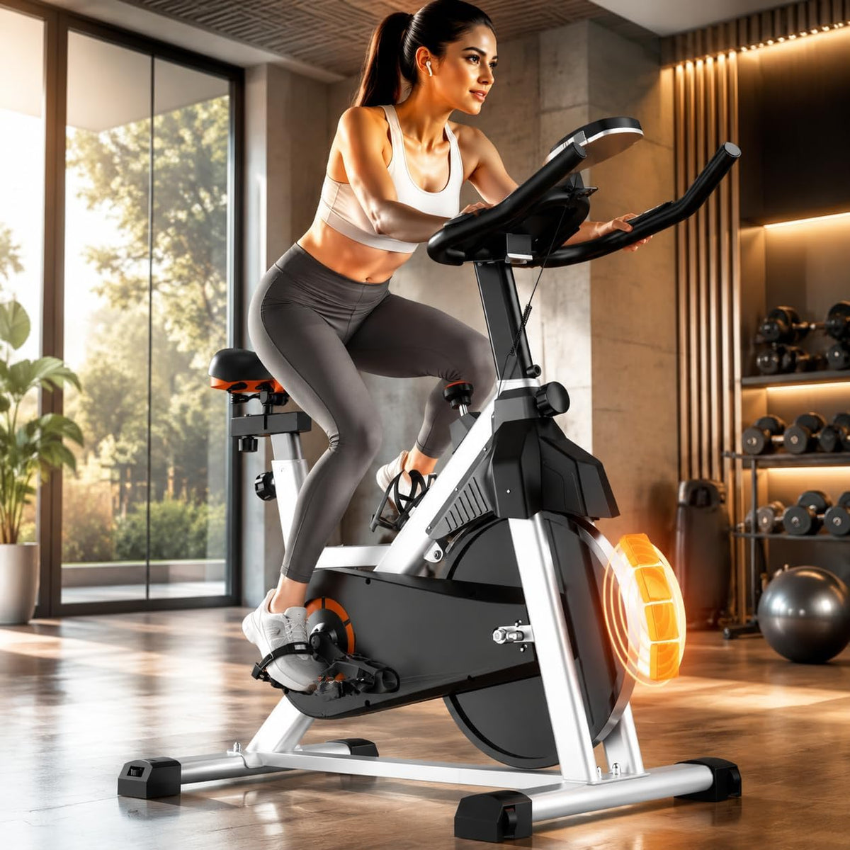 Magnetic Silent Indoor Cycling Exercise Bike