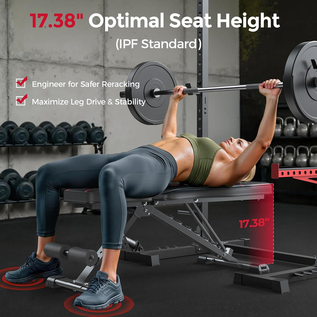 Foldable Adjustable Gym Weight Workout Bench