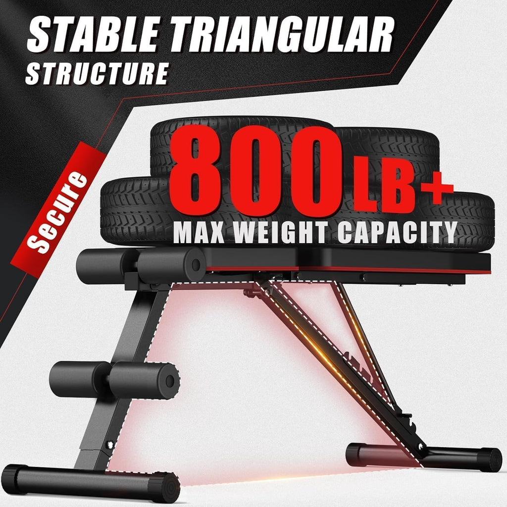 Foldable Adjustable Weight Gym Workout Bench