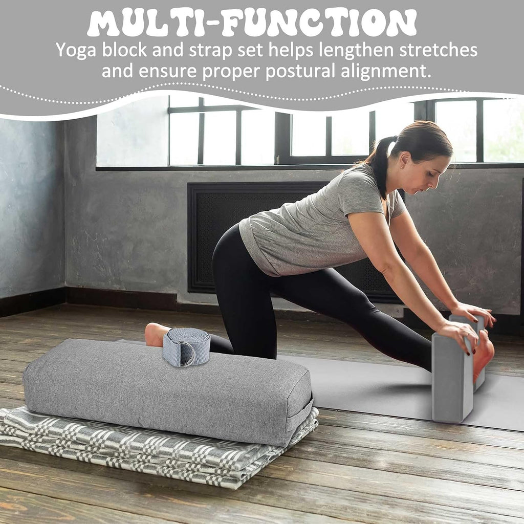Washable Yoga Bolster Block Set