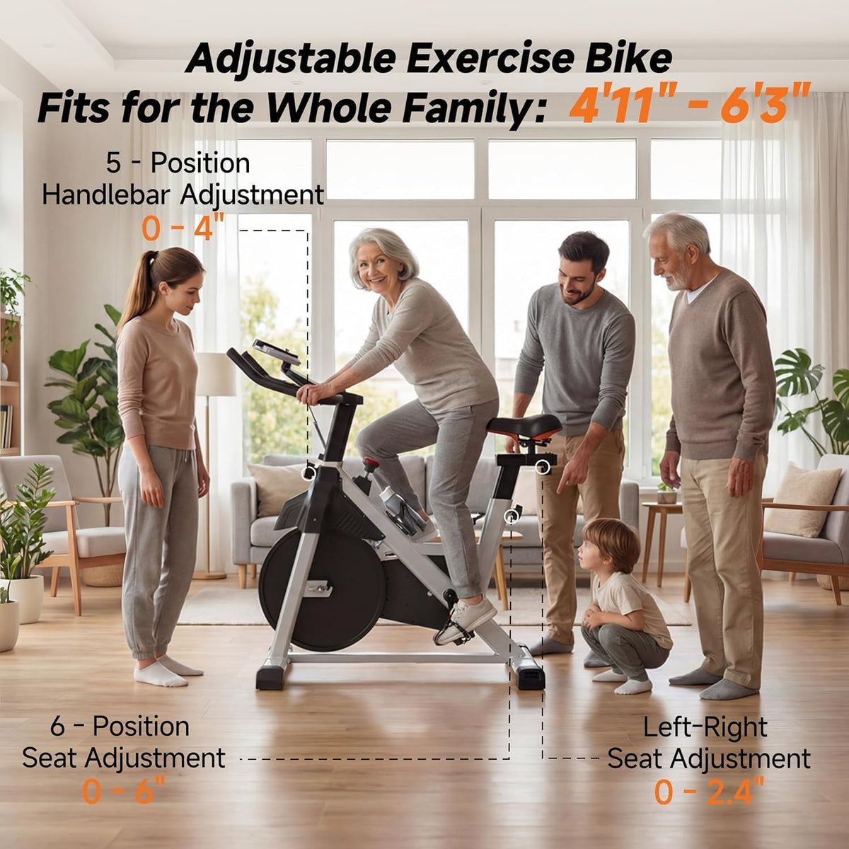 Magnetic Silent Indoor Cycling Exercise Bike