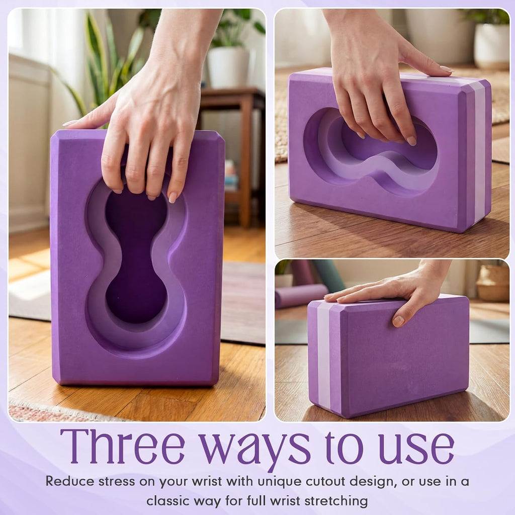 Foam Yoga Block Strap Knee Pad Set