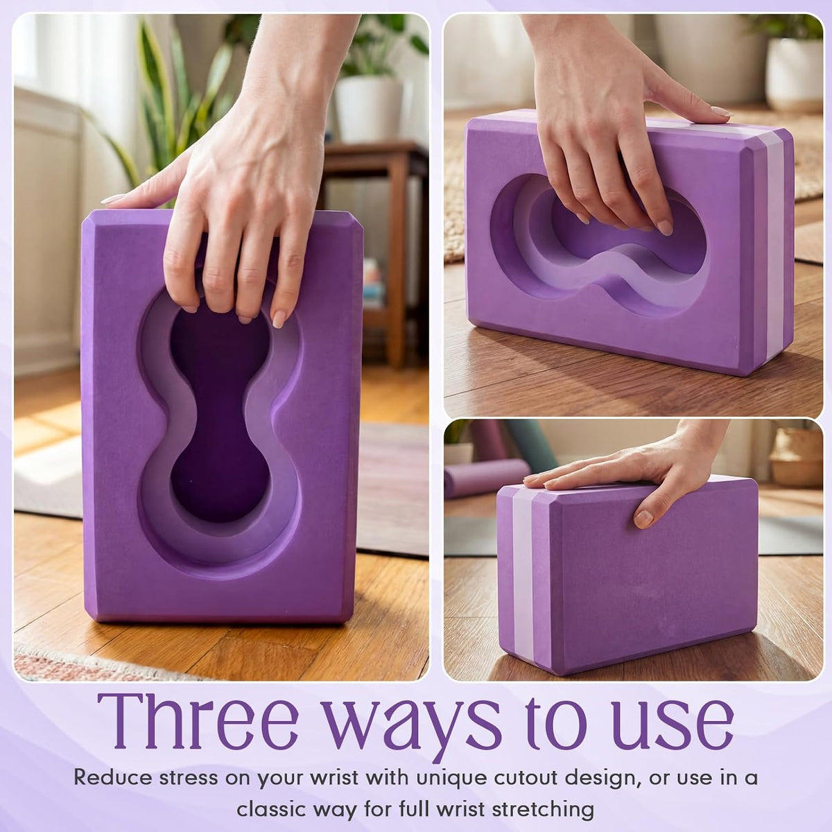 Foam Yoga Block Strap Knee Pad Set