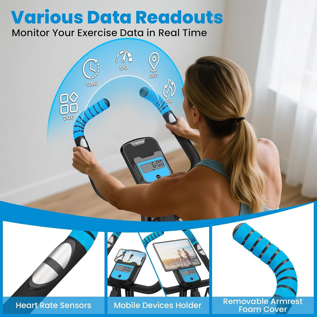 Foldable Magnetic Home Indoor Exercise Bike