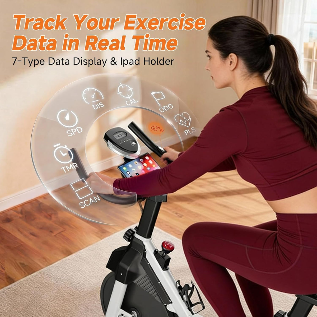 Magnetic Silent Indoor Cycling Exercise Bike