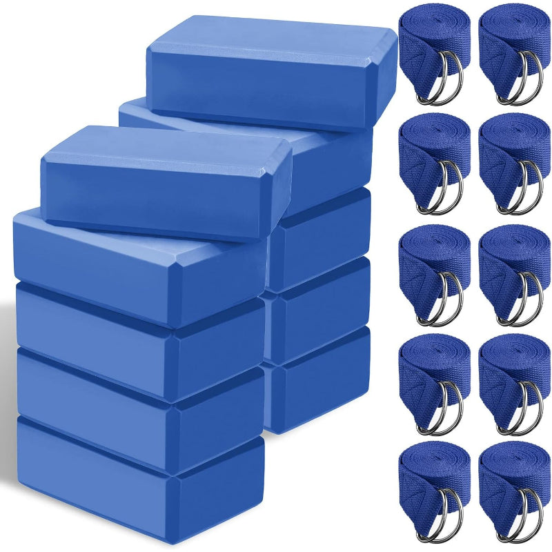 Non Slip EVA Yoga Block Strap Set