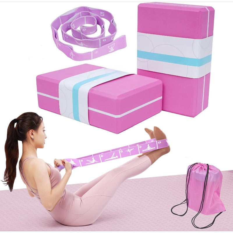 Foam Yoga Blocks Stretch Training Kit