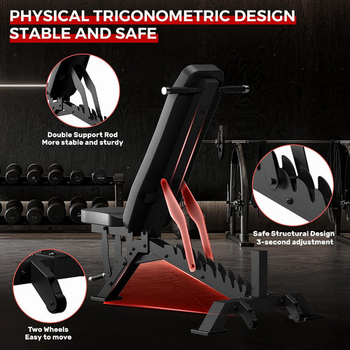 Adjustable Heavy Duty Weight Workout Bench