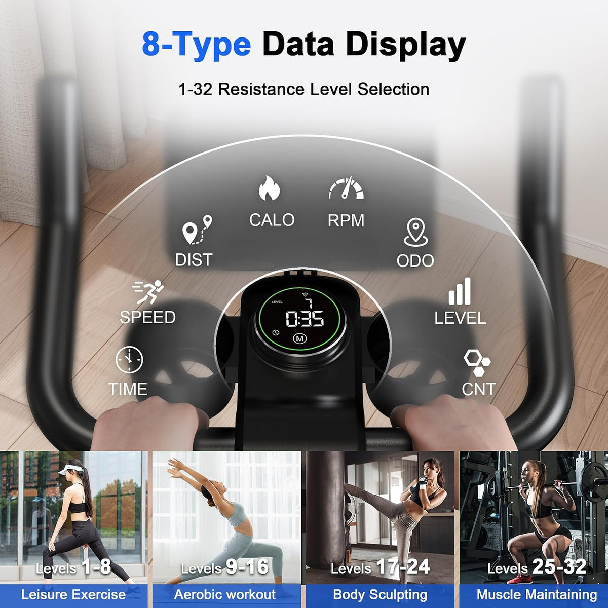 Magnetic LED Home Indoor Cycling Bike