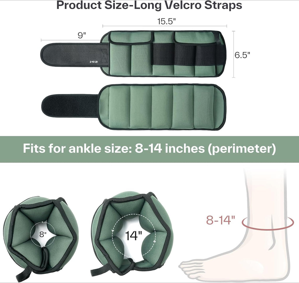Adjustable Modular Fitness Ankle Weights