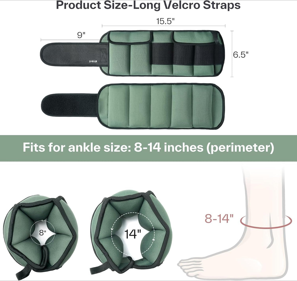 Adjustable Modular Fitness Ankle Weights