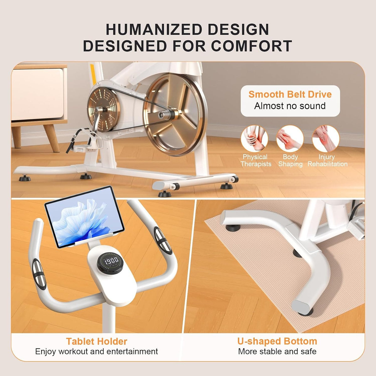 Magnetic Silent Home Spin Exercise Bike