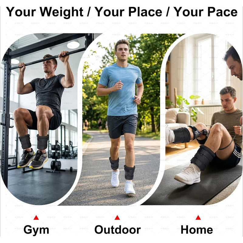 Adjustable Steel Plate Ankle Weights