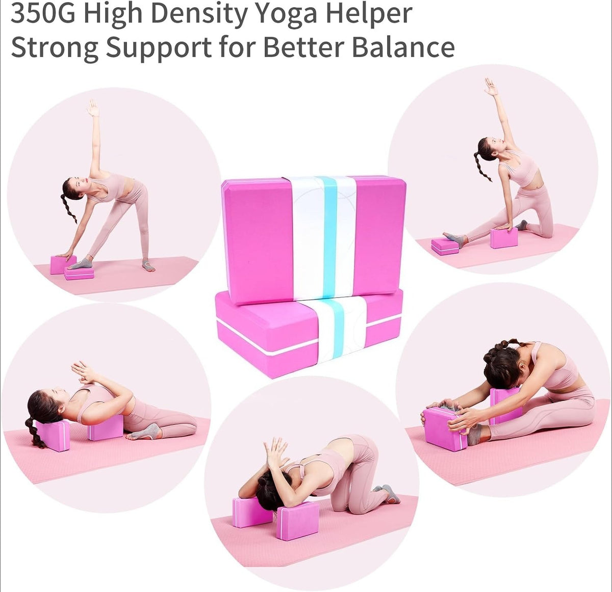 Foam Yoga Blocks Stretch Training Kit