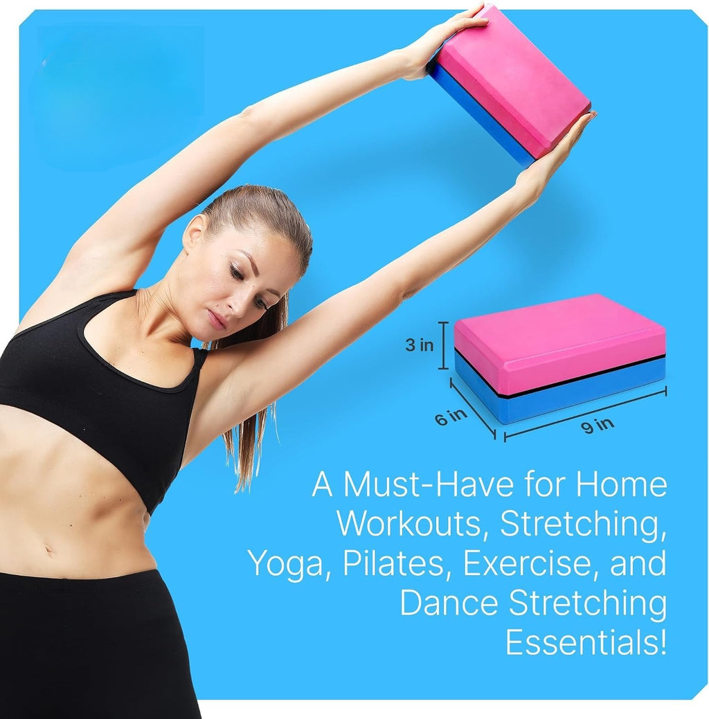 Non Slip EVA Foam Yoga Block Set
